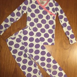 Hanna Andersson White/purple/pink PJs